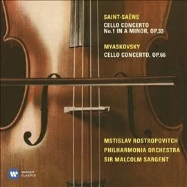 Mstislav Rostropovich, Sir Malcom Sargent/Philharmonia Orchestra - Nicolai Miaskovsky, Saint-Saens (CD)