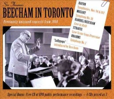 Thomas Sir Beecham - Beecham In Toronto (CD)