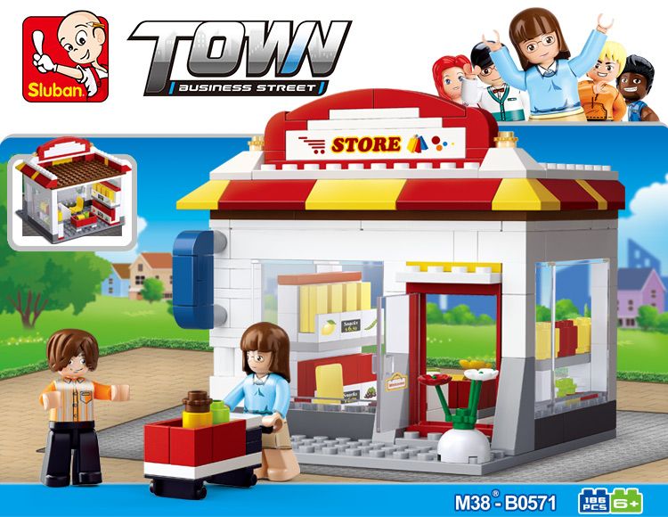 Sluban Town Community CVS - 186 Piece