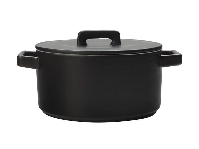 Maxwell &amp; Williams - 2.6 Litre Epicurious Round Casserole With Lid - Black