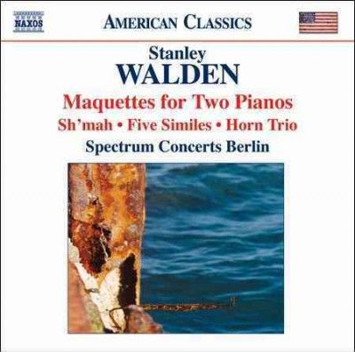 Spectrum Concerts Be - Walden: Maquettes For Two Pianos Sh'ma (CD)