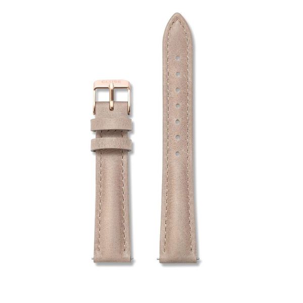 Cluse Ladies Hazelnut Leather Strap &amp; Rose Gold Buckle - 16mm