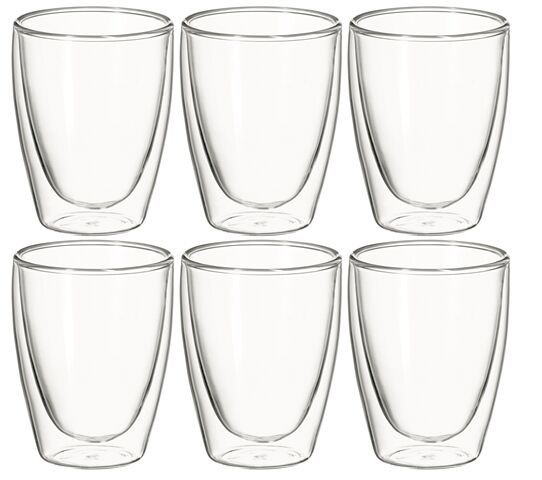 Avanti - 250ml Caffe Twin Wall Glass - Set of 6