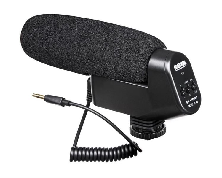 Boya Shotgun Microphone On Camera - Mid size