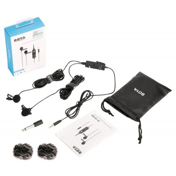 Boya By-M1DM Dual Lavalier Universal Microphone