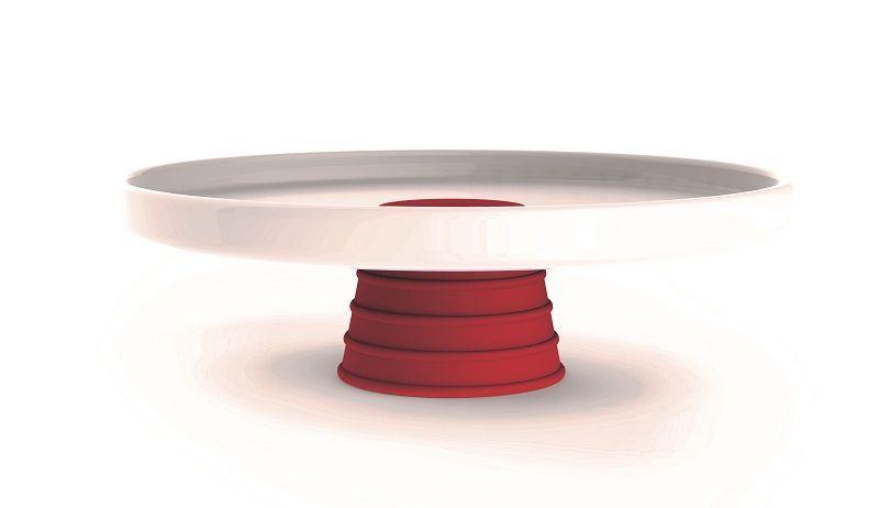 Andy Cartwright - Topsy-Turvy Serving Platter - Red