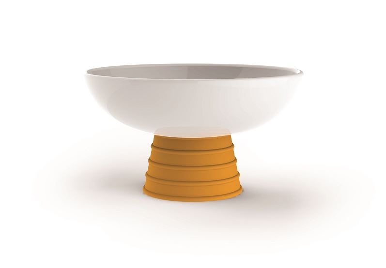 Andy Cartwright - Topsy-Turvy Snack Bowl - Orange