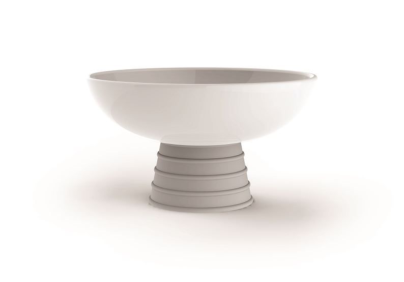 Andy Cartwright - Topsy-Turvy Snack Bowl - Grey