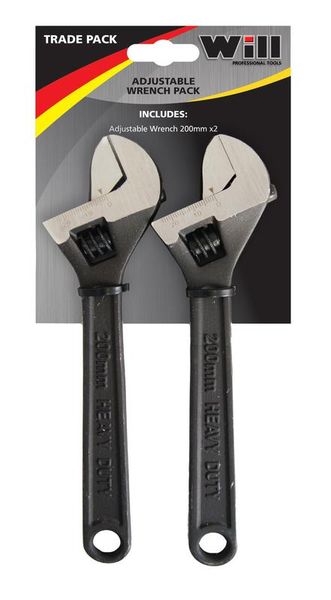 Will Professional Tools Adjustable Wrench Trade Pack