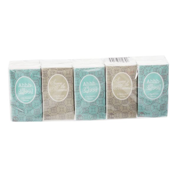 10 Packets Pocket Tissues 2 Ply