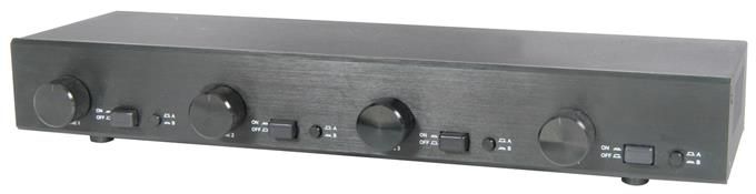 AV Link SSW42C 4-Way Speaker Selector Switch 2 Zone with Volume Controls