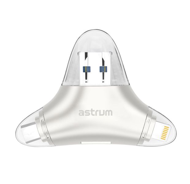 Astrum AA220 3-in-1 E-Disk Multi-Function Card Reader for Smart Phones