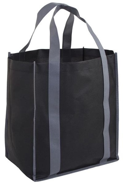 Marco Concord Gusset Shopper Bag - Black-Grey
