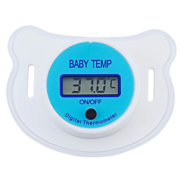 Digital LCD Baby Pacifier Thermometer - Blue