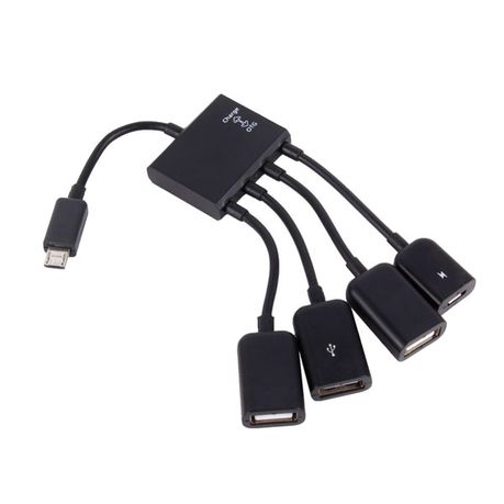 Minefelt Fejde rod 4 Port Micro USB OTG Power Charging Hub Cable & Adapter | Buy Online in  South Africa | takealot.com
