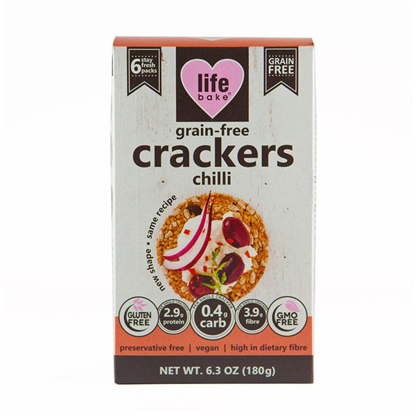 Life Bake Grain Free Crackers - Chilli