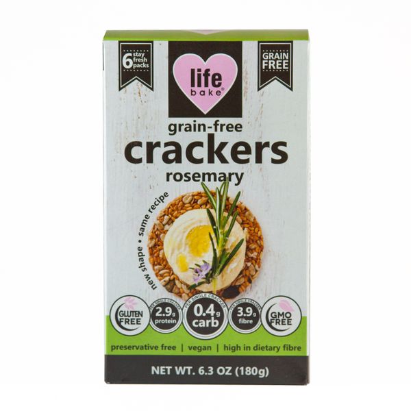 Life Bake Grain Free Crackers - Rosemary