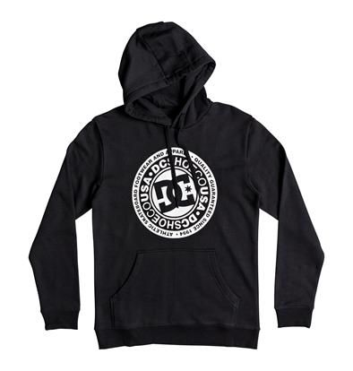 DC Shoes Men's Circle Star Pullover Hooded Sweats - Black