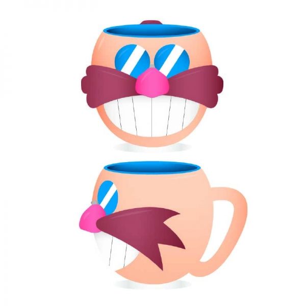 Sonic: 3D Eggman - Shaped Mug (Parallel Import)
