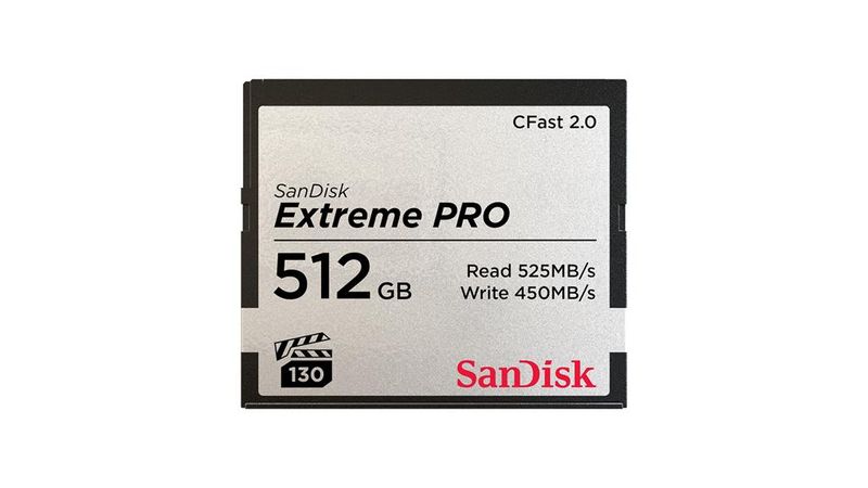 SanDisk Extreme PRO CFAST 2.0 Memory Card 512GB