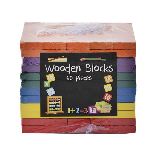 Edu Wooden Blocks - 60 Pieces