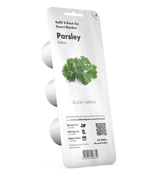Click and Grow Plain Parsley Refill for Smart Herb Garden - 3 Pack