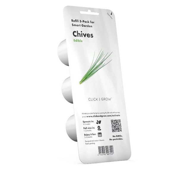 Click and Grow Chives Refill for Smart Herb Garden - 3 Pack