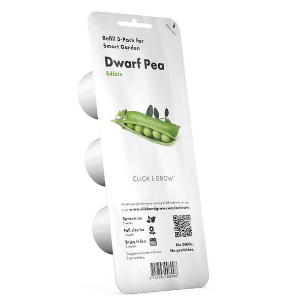 Click and Grow Dwarf Pea Refill for Smart Herb Garden - 3 Pack
