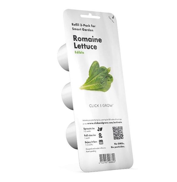 Click and Grow Romaine Lettuce Refill for Smart Herb Garden - 3 Pack