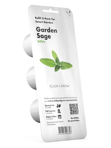 Click and Grow Garden Sage Refill for Smart Herb Garden - 3 Pack
