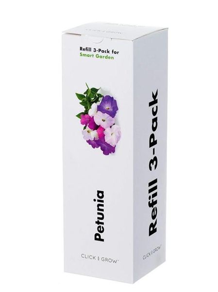 Click and Grow Pink Petunia Refill for Smart Herb Garden - 3 Pack