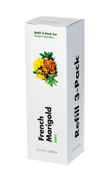 Click and Grow French Marigold Refill for Smart Herb Garden - 3 Pack