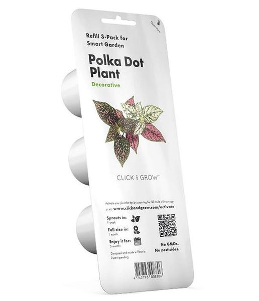 Click and Grow Polka Dot Plant Refill for Smart Herb Garden - 3 Pack