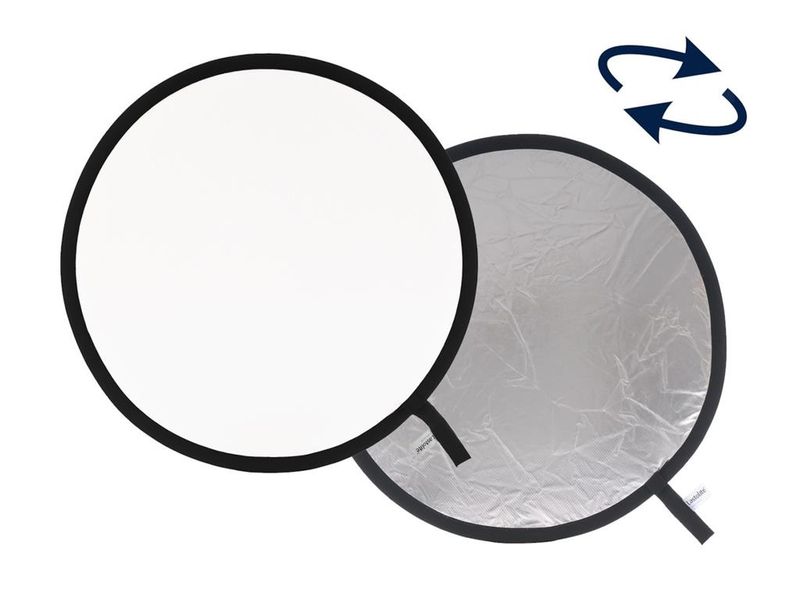 Lastolite 3831 95cm Circular Reflector - Silver &amp; White