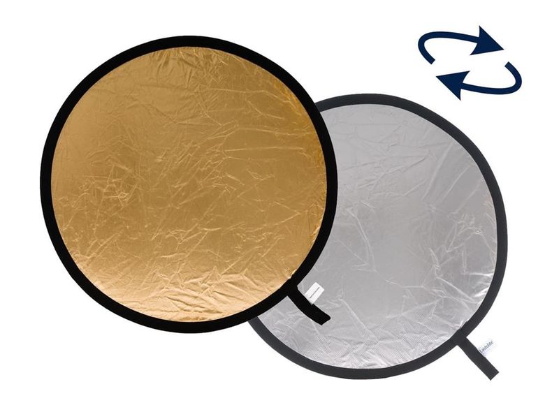 Lastolite 3834 95cm Circular Reflector - Silver &amp; Gold