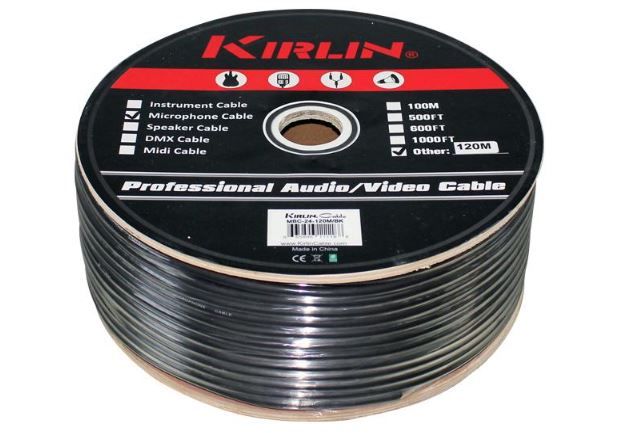 Kirlin 100m 24AWG Microphone Cable Roll