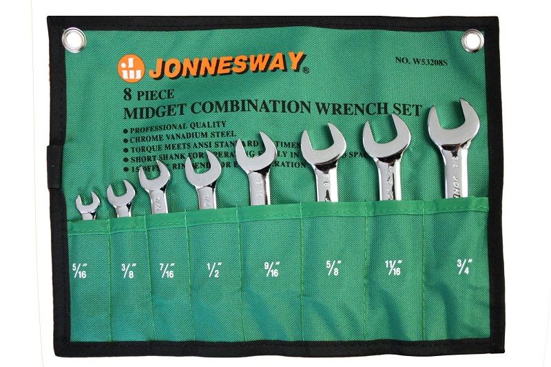 Jonnesway - Midget Combination Wrench - Set of 8