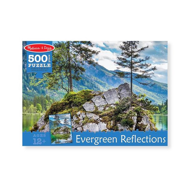 Melissa &amp; Doug Evergreen Reflections Cardboard 500 Piece Jigsaw Puzzle