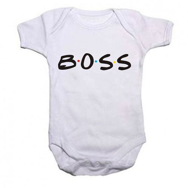 Qtees Africa Boss Short Sleeve Baby Grow