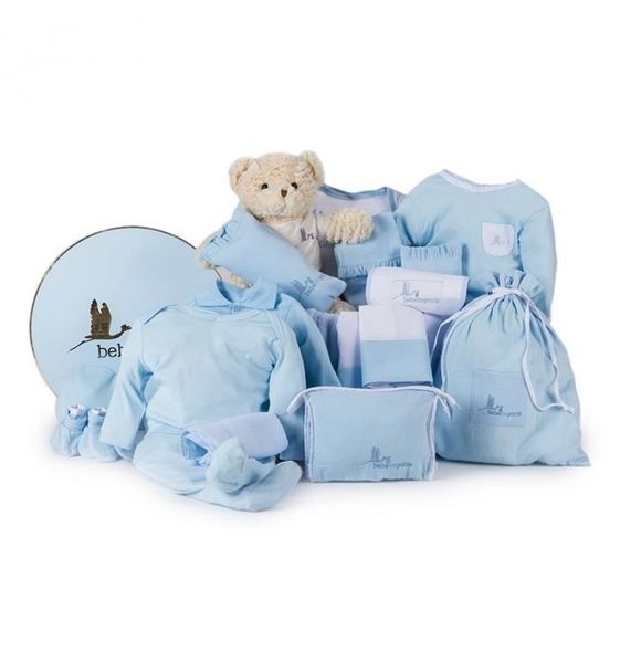 Bebedeparis Classic Deluxe Baby Hamper - Blue