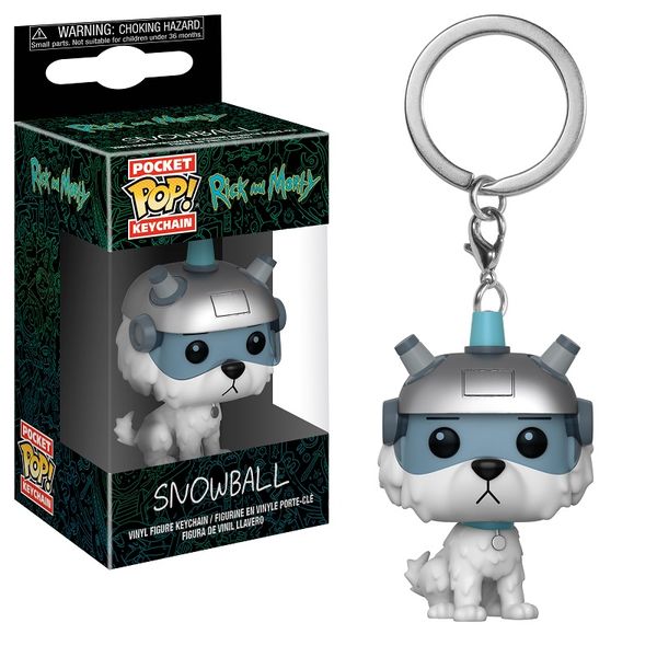 Funko Pop Pocket Keychain: Rick &amp; Morty - Snowball