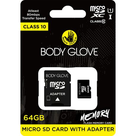 Body Glove 64gb Class 10 Memory Micro Sd Adapter Buy Online In South Africa Takealot Com