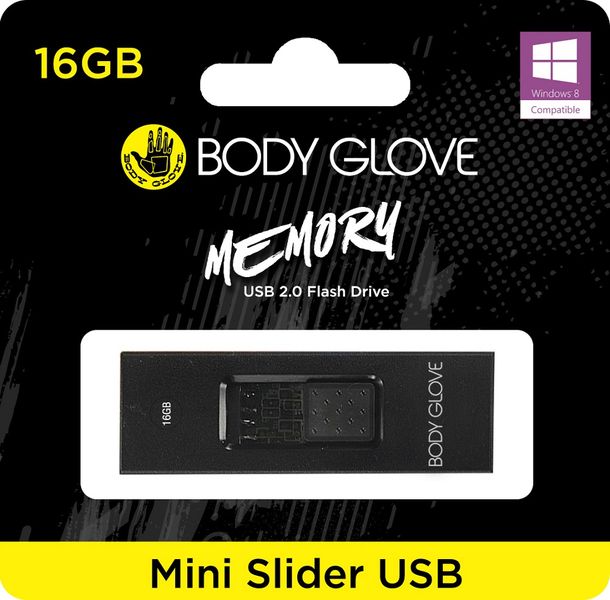 Body Glove 16GB Mini Memory slider USB