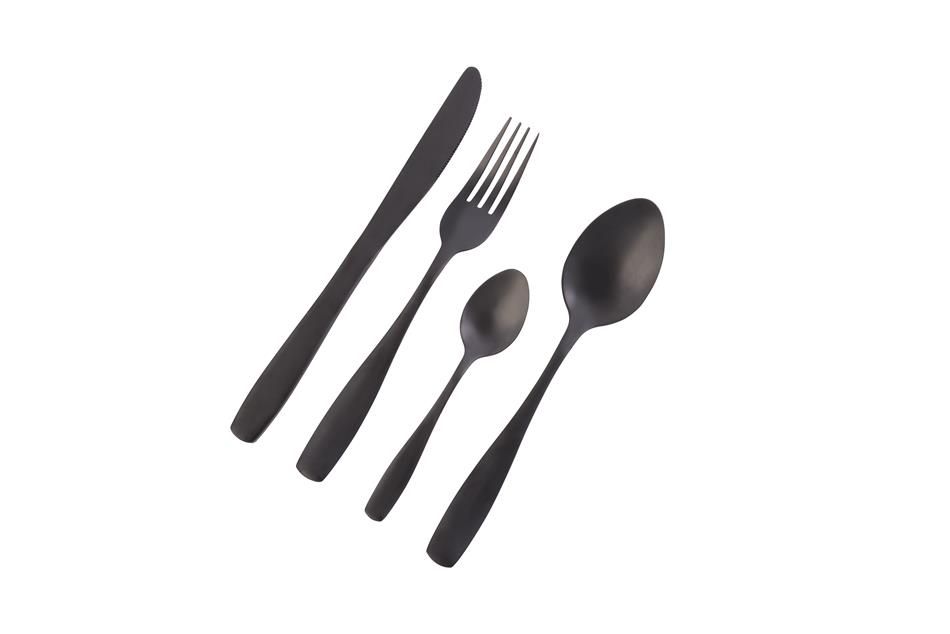 Nicolson Russell Bella Cas 4 Piece Cutlery Set - Matte Black | Shop ...