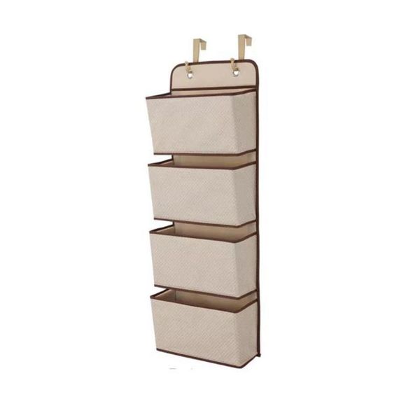Single Foldable Storage Ottoman - Red