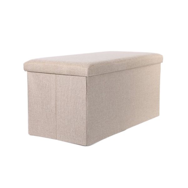 Iconix Double Foldable Storage Ottoman - Red