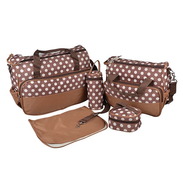 Multi-Function Mummy Bag Set - Coffee (Set of 5)