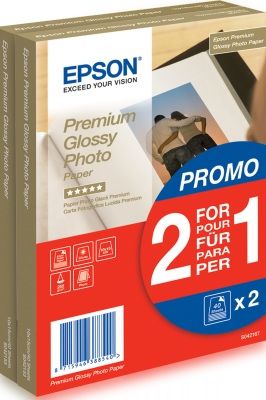 Epson Premium Glossy 10x15cm Photo Paper (2x 40 Sheets)