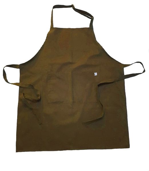 DSA - 100% Cotton Apron - Chocolate Brown