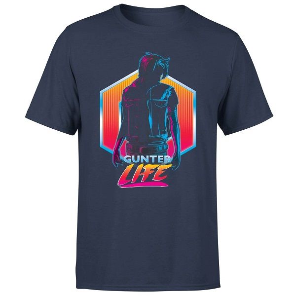 Ready Player One: Gunter Life T-Shirt - Navy (Parallel Import)